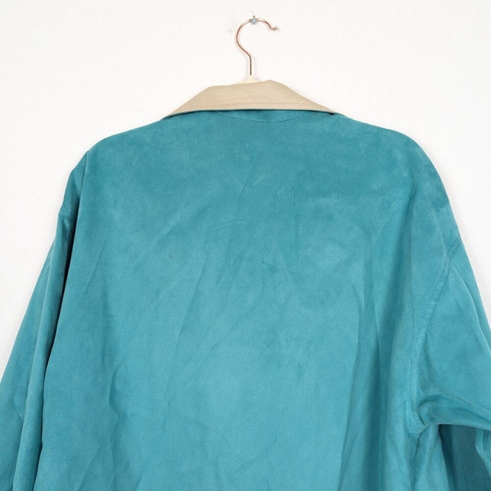MYCRA PAC Life Teal Blue & Tan Reversible Raincoat Size S - Picture 4 of 6